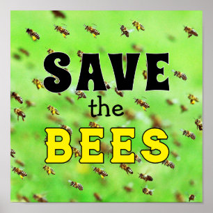 Poster Sauvez les abeilles