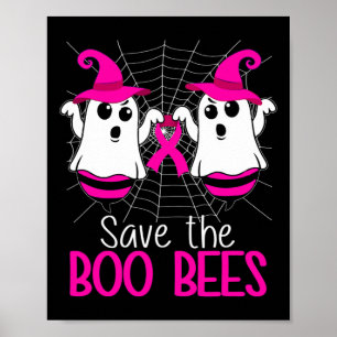 Poster Sauvez les abeilles Boo Sensibilisation au cancer