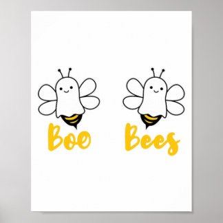 Poster Sauvez les abeilles Boo Sensibilisation au cancer 