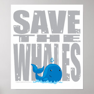 Poster Sauvez les baleines