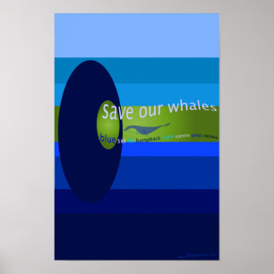 Poster Sauvez nos baleines