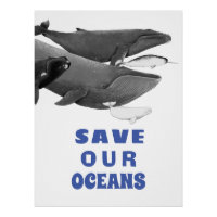 Sauvez nos océans Baleine d'Art De l'environnement