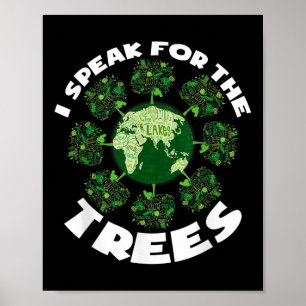 Poster Sauvez Notre Planète Pour Des Arbres De Protection
