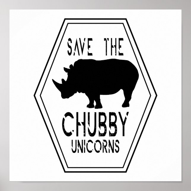 Poster Save The Chubby Unicorns (Devant)