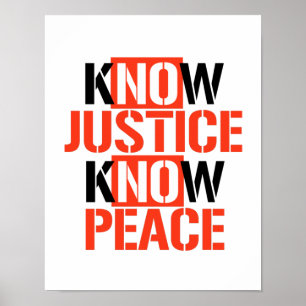 POSTER SAVOIR LA JUSTICE CONNAÎTRE LA PAIX