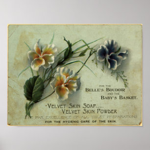 Poster savon de peau de velours