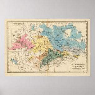 Poster Saxe mineralogique