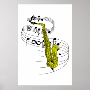 Poster Saxophone