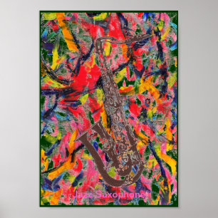 Poster Saxophone de jazz