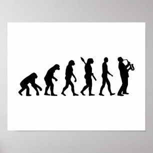Poster Saxophone évolution