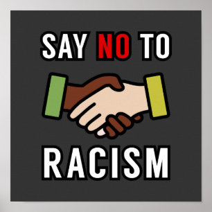 Poster Say No To Racism