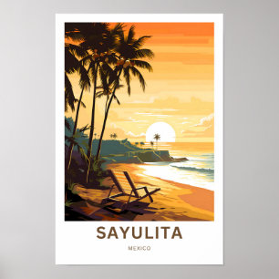 Poster Sayulita Mexico Travel Print