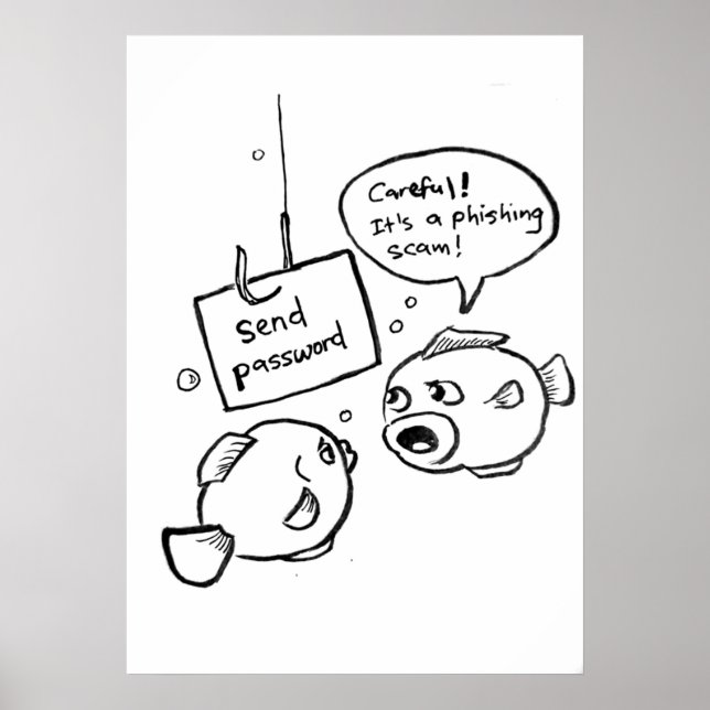 Poster Scandale d'hameçonnage (Devant)