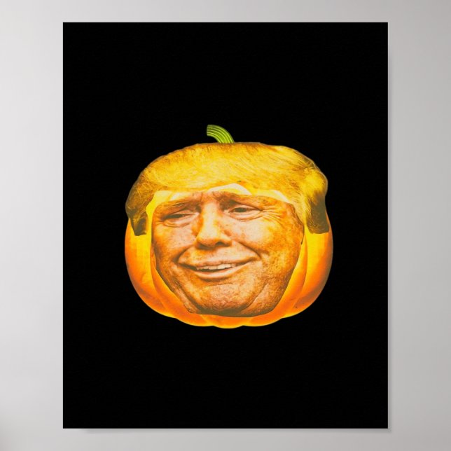 Poster Scandale Trumpkin Citrouille Halloween Conception  (Devant)