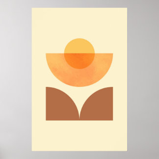 Poster Scandinavie Abstraite géométrique circle Art