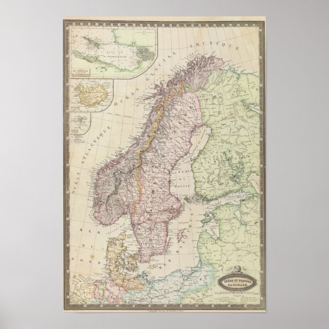 Poster Scandinavie, Suède (Devant)