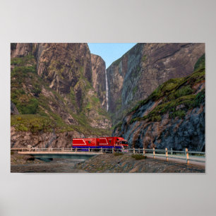 Poster Scania 141 på vej til Honningsvåg, Norge
