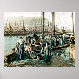 Poster Scarborough : La flotte de hareng