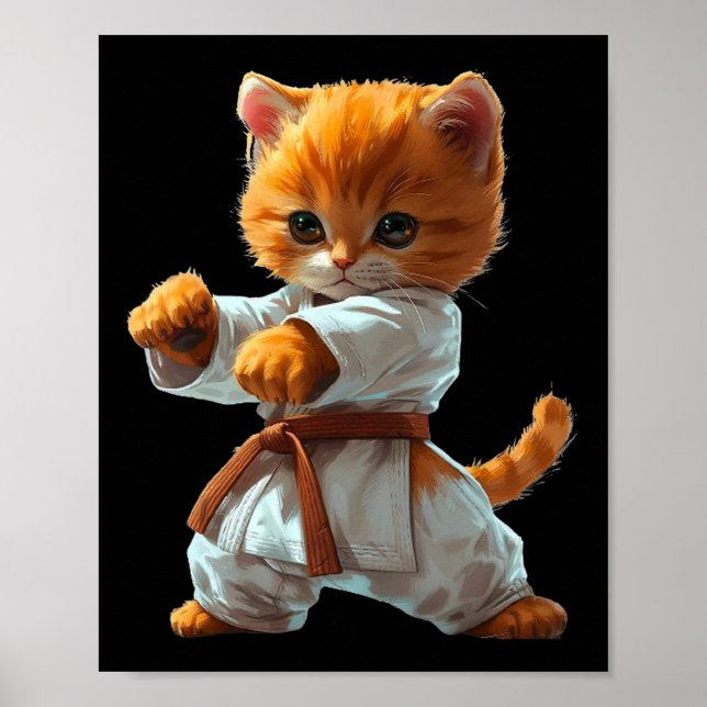 Poster Scary Martial Arts Fighter Karate Boxer Comt Kung (Devant)