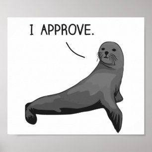 Poster Sceau d'approbation