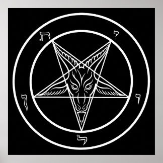 Poster Sceau de Baphomet de 60 cm
