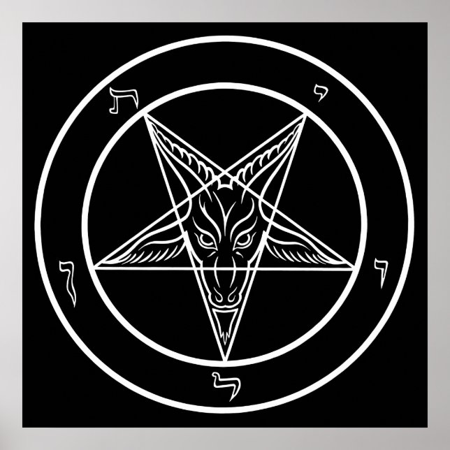 Poster Sceau de Baphomet de 60 cm (Devant)