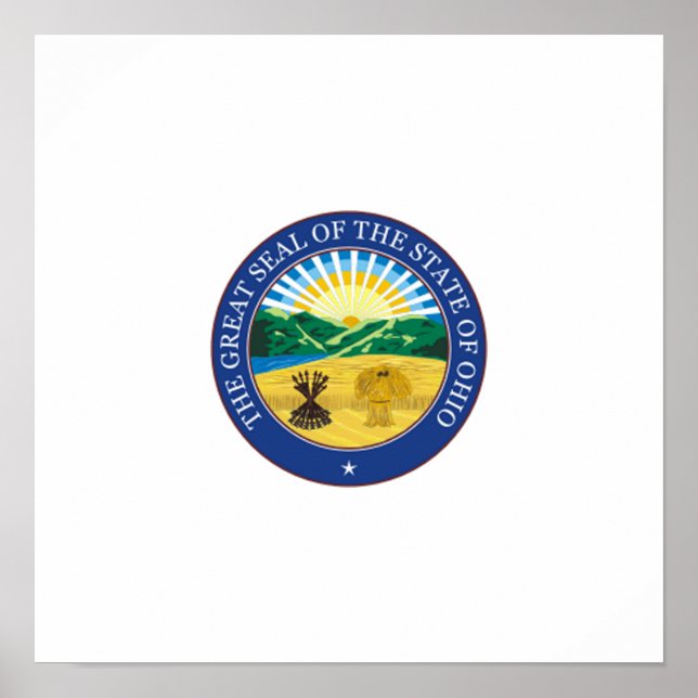 Poster Sceau d'État de l'Ohio (Devant)