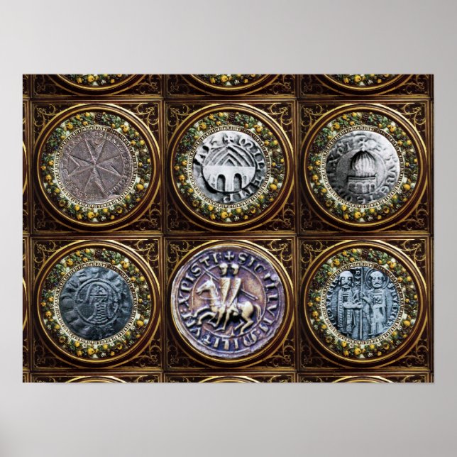 POSTER SCEAU DU MODÈLE DES CHEVALIERS (Devant)