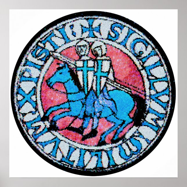 Poster Sceau modèle des chevaliers (Devant)