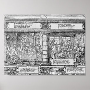 Poster Scène bancaire