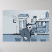 Scène Bar des années 1880 - gauche