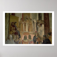 Scène chorale, de la vie de saint Benoît (fresque