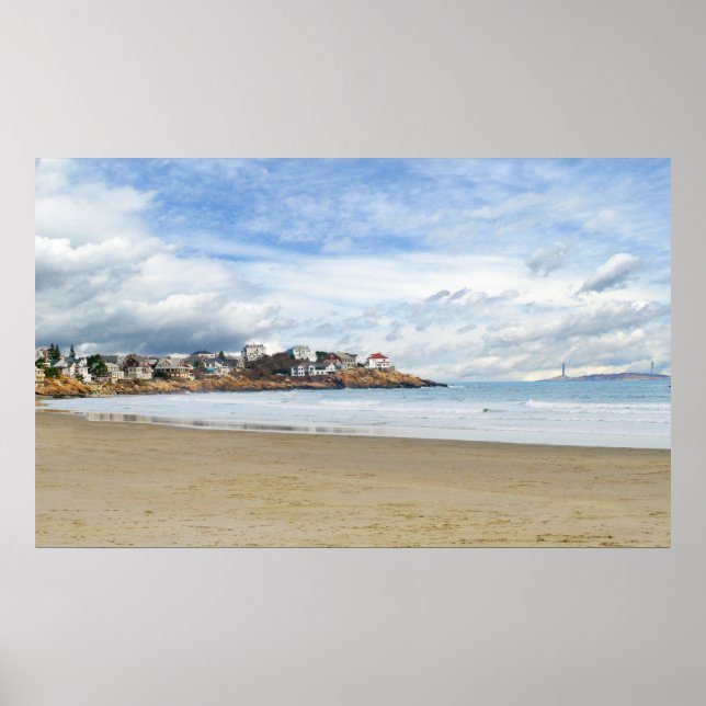 Poster Scène côtière de la Nouvelle-Angleterre (Devant)