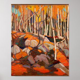 Poster Scène d'automne vintage au Canada Tom Thomson Pein
