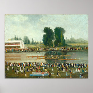 Poster Scène d'aviron - E. Levy Art