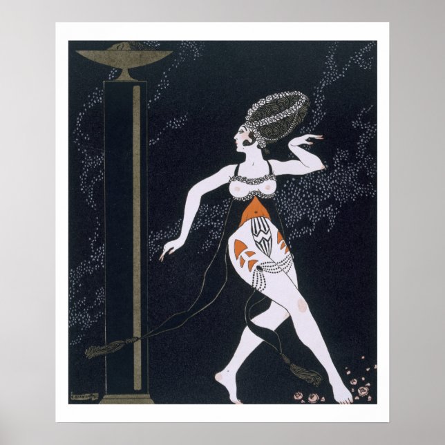 Poster Scène de ballet avec Tamara Karsavina (1885-1978)  (Devant)