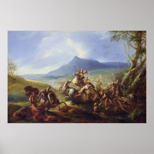 Poster Scène de bataille, avant 1680 (Devant)