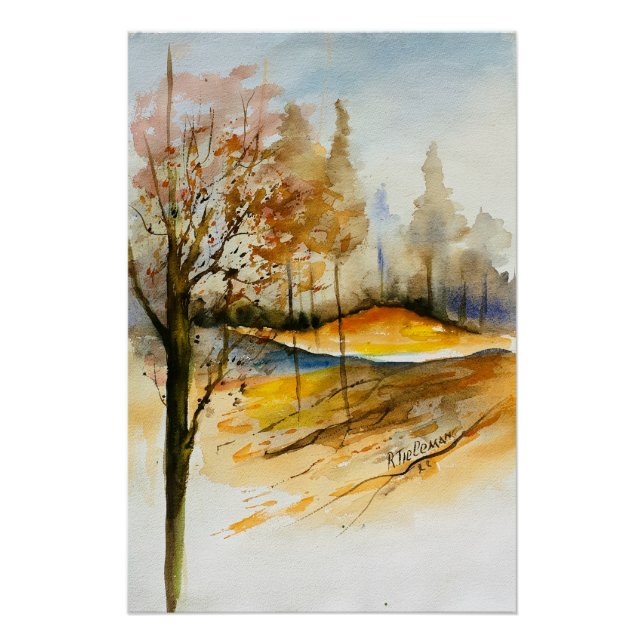 Poster Scène de Forêt (Devant)