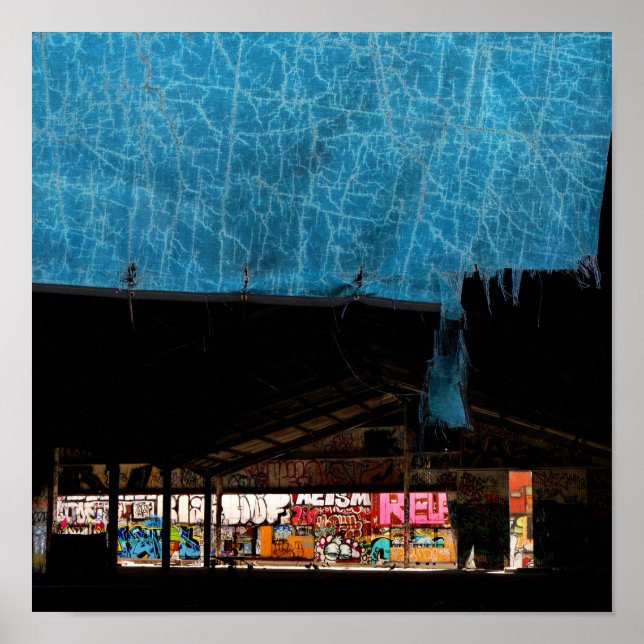 Poster Scène de graffiti urbain (Devant)