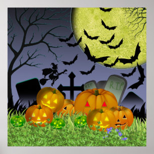 Poster Scène de Halloween