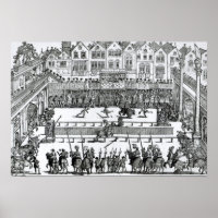 Scène de jousting