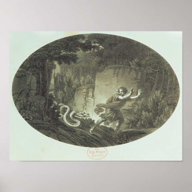 Poster Scène de "La Flûte magique" par Mozart (Devant)