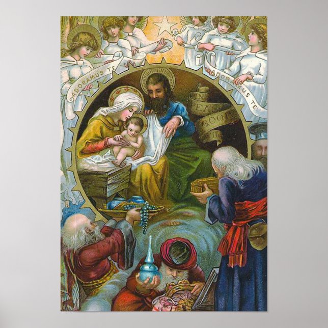 Poster "Scène de la Nativité" (Devant)