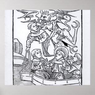 Poster Scène 'de la navigation de St Brendan