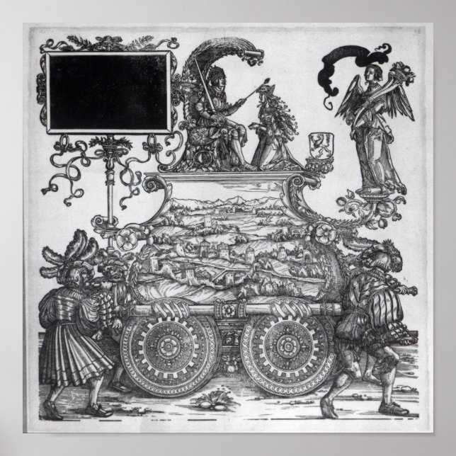 Poster Scène de la procession triomphale de Maximilien (Devant)