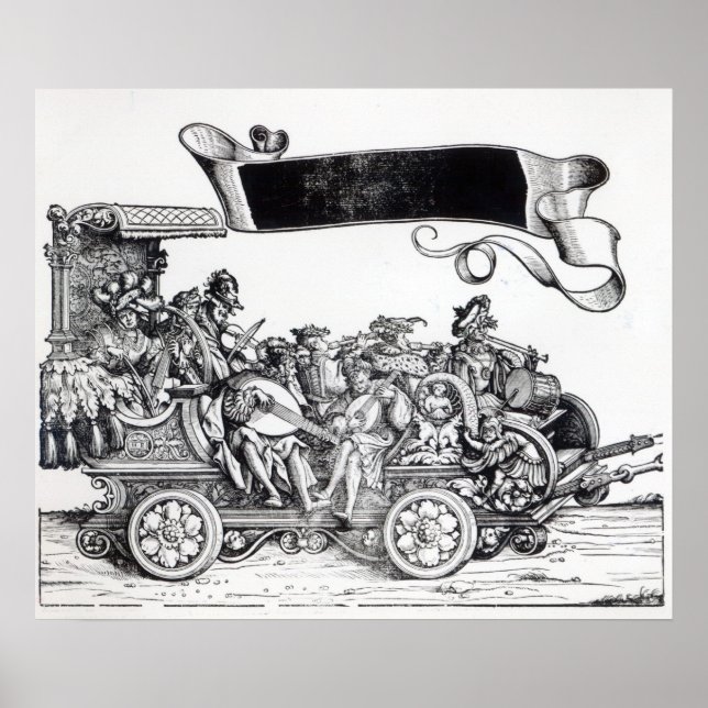 Poster Scène de la procession triomphale de Maximilien (Devant)