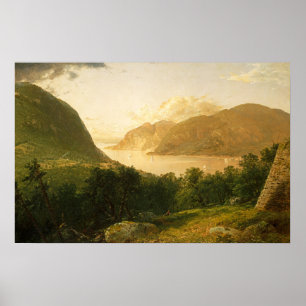 Poster Scène de la rivière Hudson par John Frederick Kens