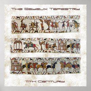 Poster Scène de la Tapisserie de Bayeux