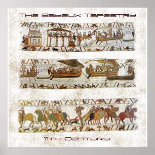 Poster Scène de la Tapisserie de Bayeux