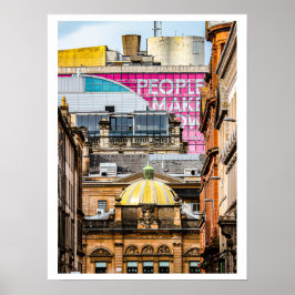 Poster Scène de la ville de Glasgow
